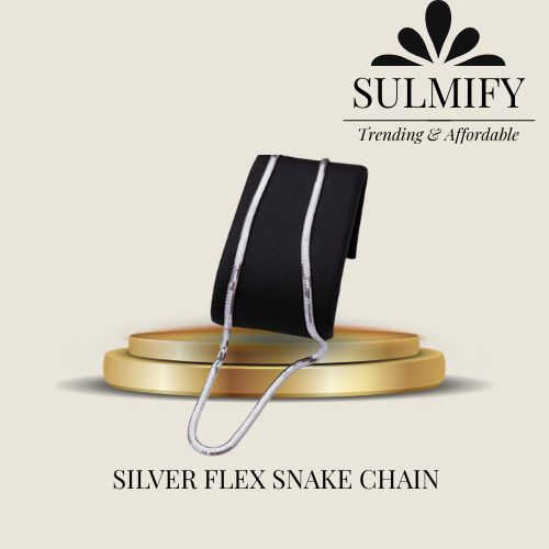 7mm Silver Flat Snake Chain